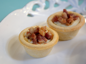 Tartele Creme de Queijo e Bacon